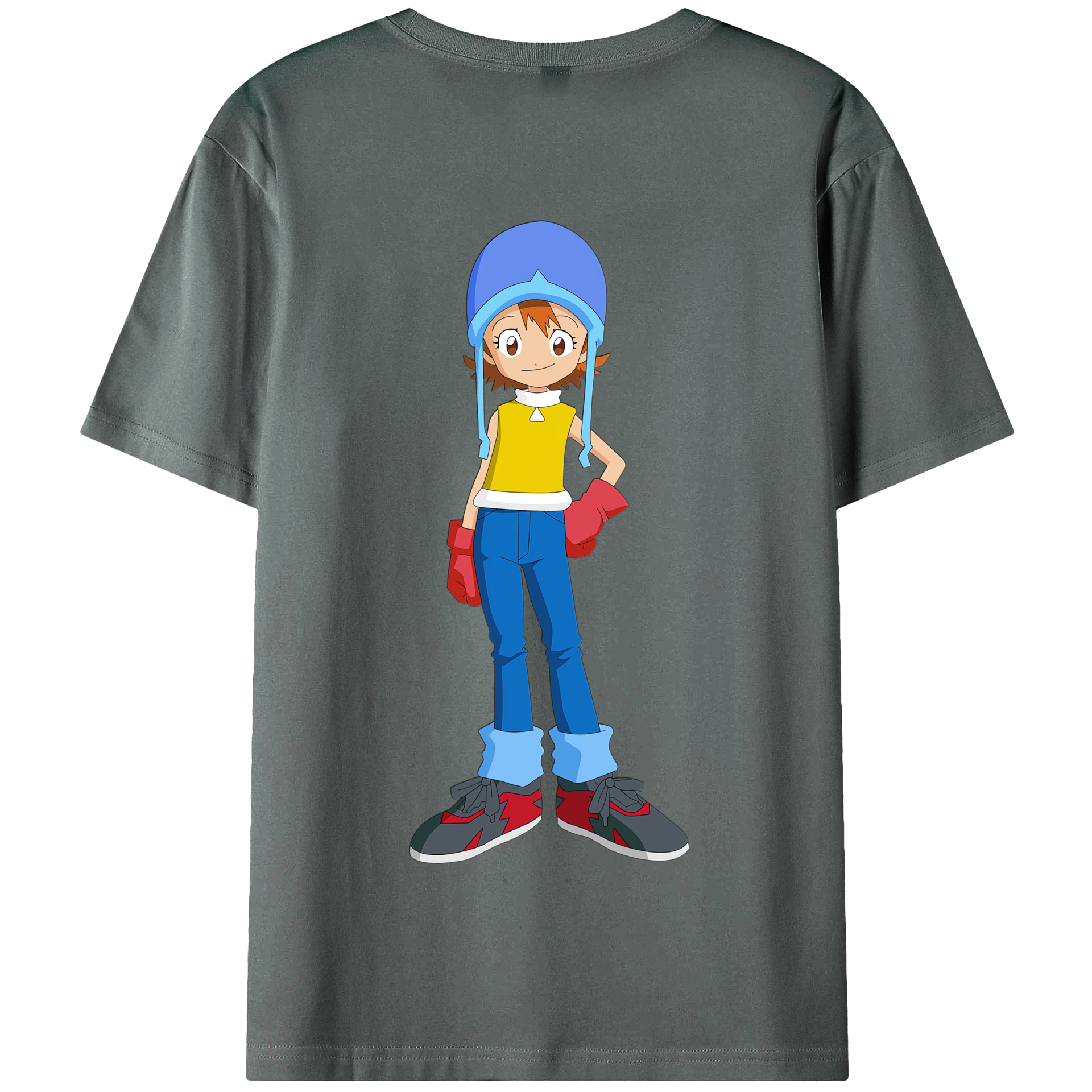 （画像用） Digimon デジタルモンスター/デジモン 綿100％半袖Tシャツ（背面プリント）